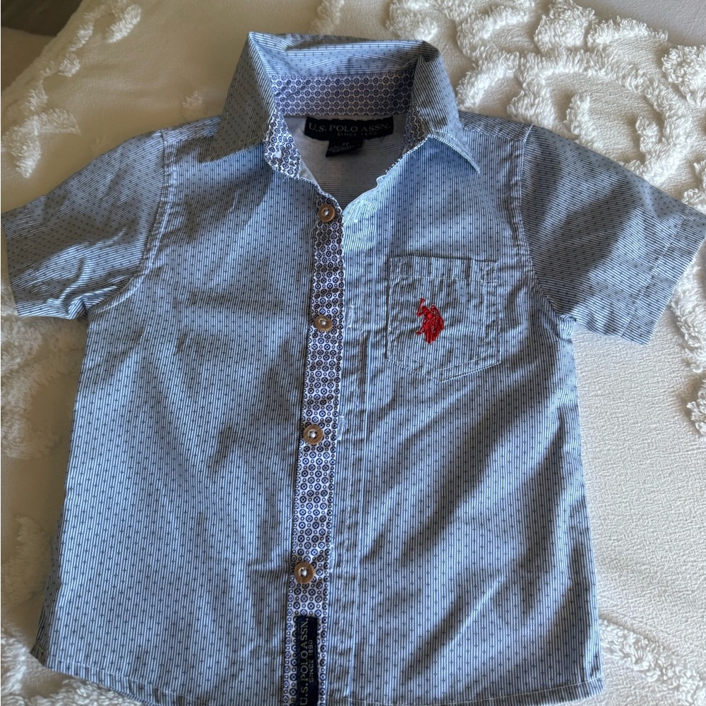 U.S. Polo Assn. Light Blue Kids Button-Down Shirt